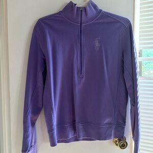 Ralph Lauren golf purple half zip